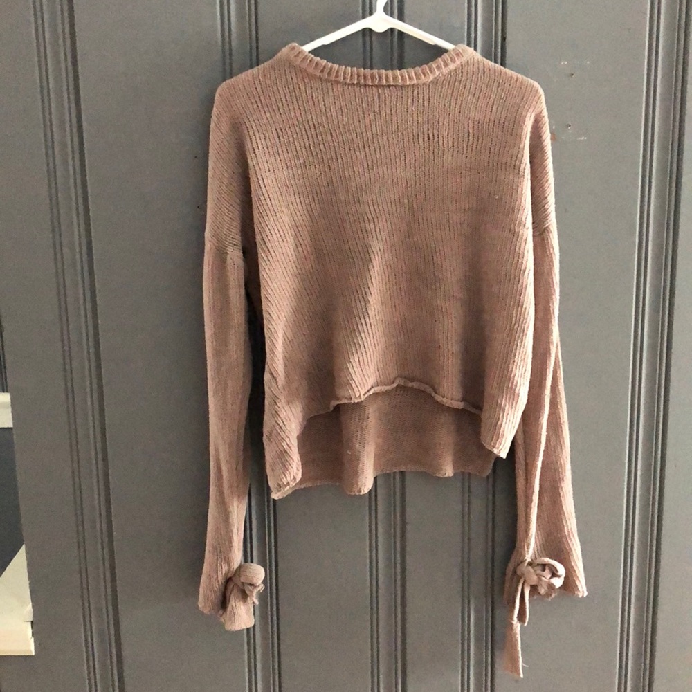Bell Sleeve Cropped Sweater